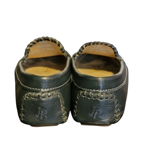 Jack Rogers Taylor Navy Blue Leather Loafers Driving Mocassins Size 9.5B - Picture 5 of 9